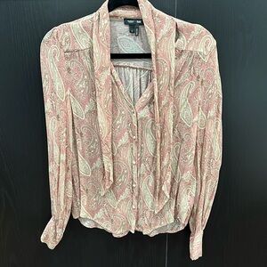 Paige 100% Silk Paisley Blouse